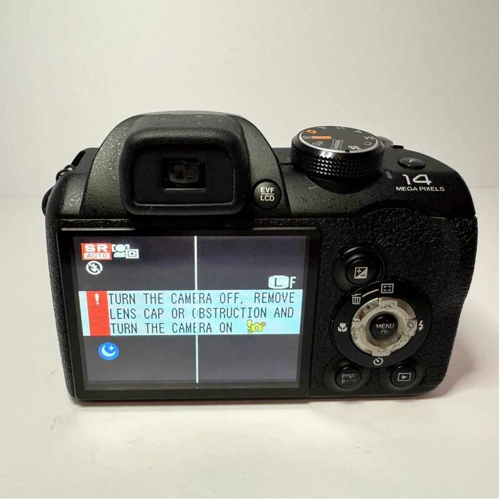Fujifilm Black Digital Camera with Ergonomic Design and Prominent Lens